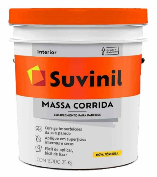 Suvinil Massa Corrida Pva Interior 25kg Balde