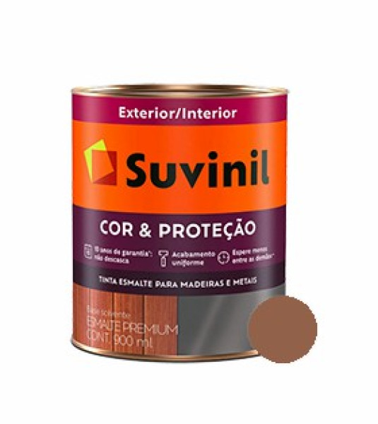 Suvinil Esm Sint Alto Brilho 900ml Marrom Conhaque