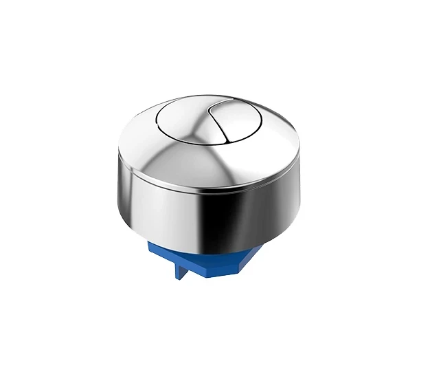 Botao Acionador Duplo P/cx Acopl Cromado 340282 Blukit