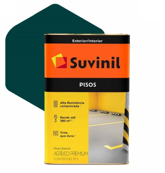 Suvinil Acrilico Piso Fosco 18l Verde