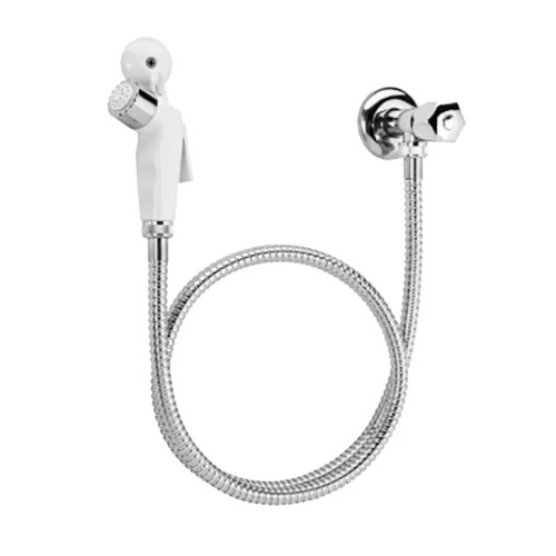 Kit Ducha Higienica C/reg Gatilho 1.20cm Branco/crom Inox/abs 220911 B