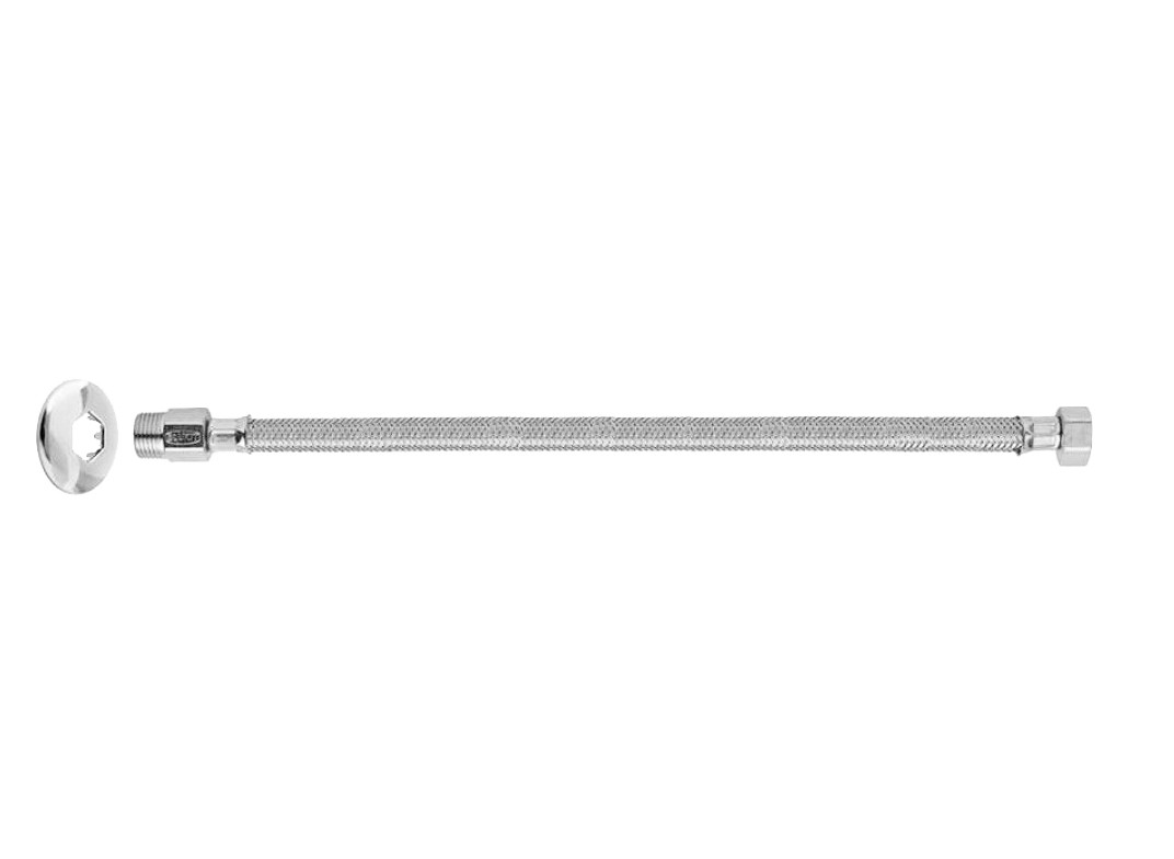 Ligacao Flexivel P/agua 1.00m Mxf 1/2 Inox Blukit 250116