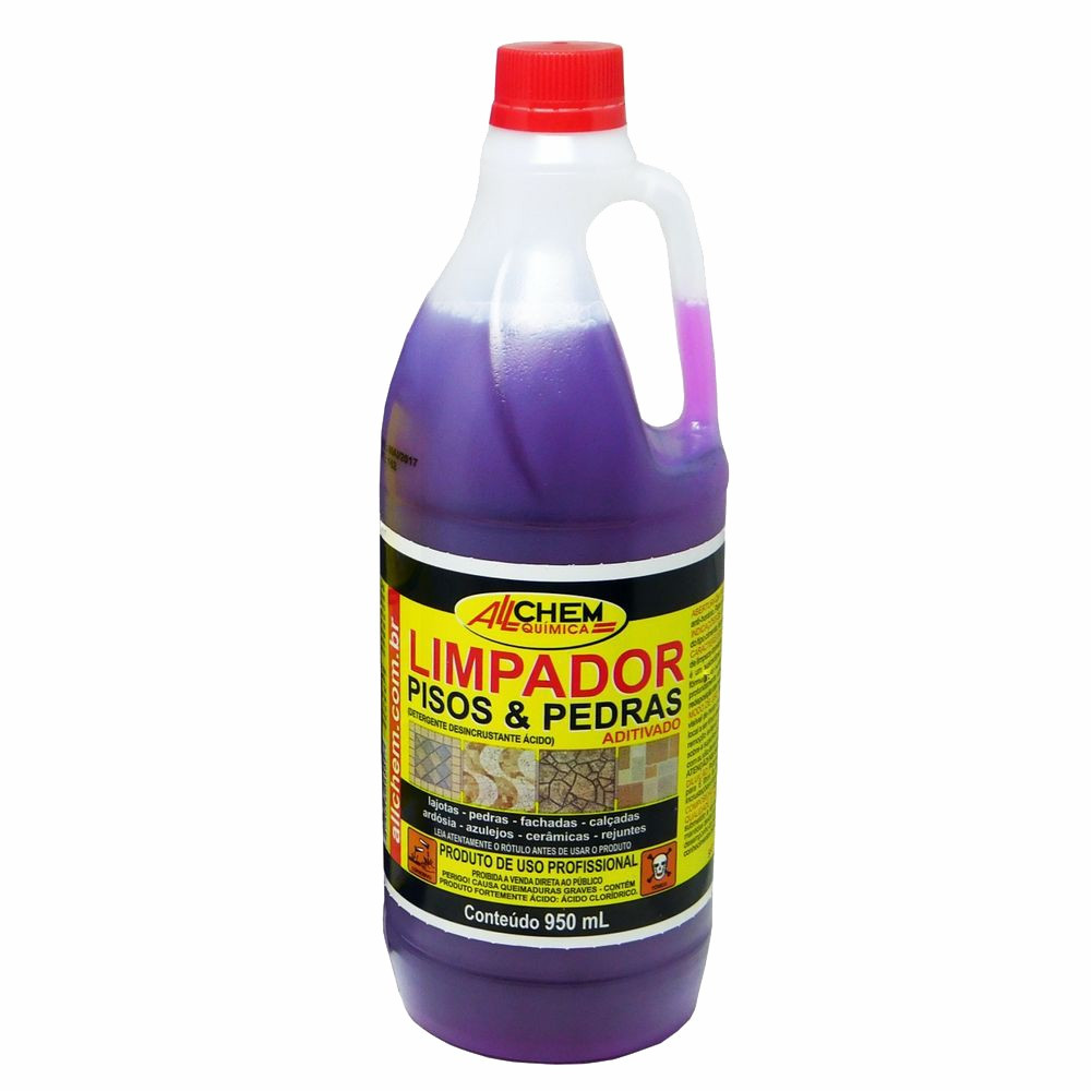 Limpador para Pisos e Pedras Aditivado Allchem 950ml Rosa