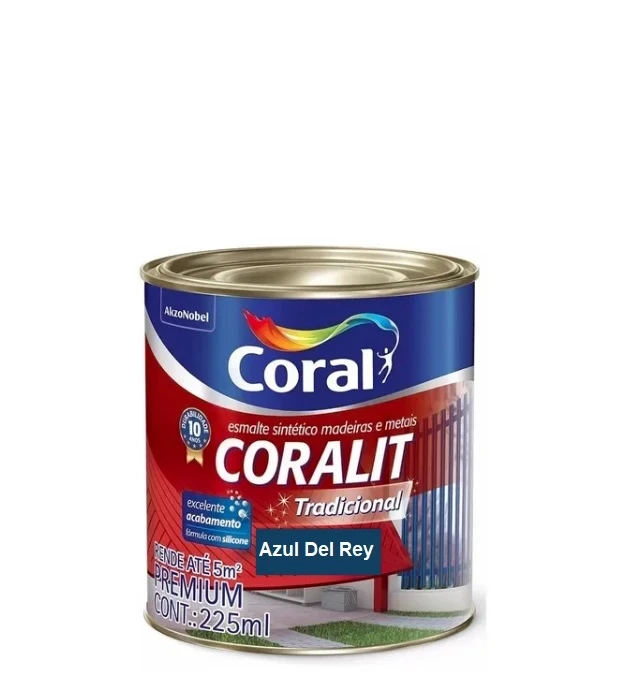 Coral Esm Sint Alto Brilho 225ml Azul Del Rey