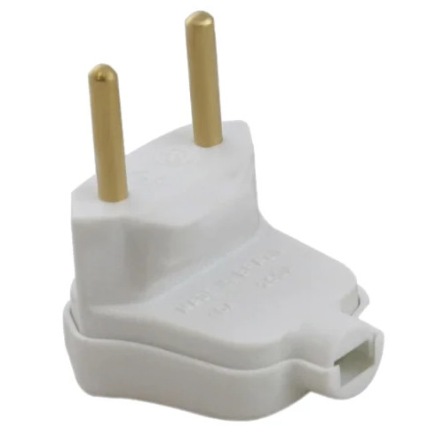 Pino 2p Macho 10a 250v Normatizado Curvo Tramontina 57402/006 Branco