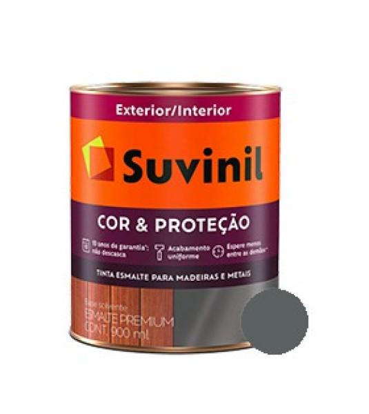 Suvinil Esm Sint Alto Brilho 900ml Cinza Escuro
