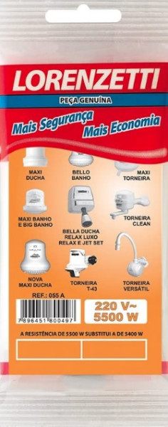 Resistencia Maxi Ducha/j3/t43/bello Banho 5500w 220v 055 a Lorenzetti