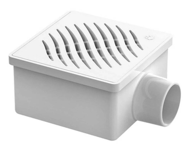 Tigre Ralo Sifonado Quadrado Montado 100x53x40mm Branca