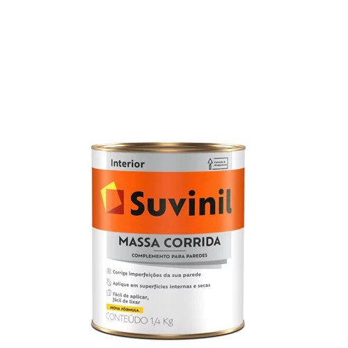 Suvinil Massa Corrida Pva Interior 900ml/1.4kg Ip31