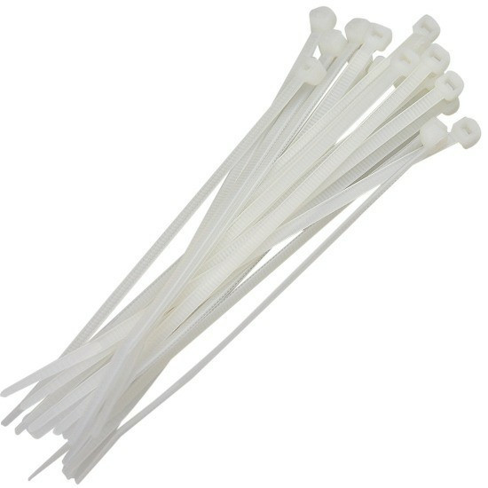 Abracadeira Lacre Nylon 300x4.8mm Branca C/50 Pc Fertak