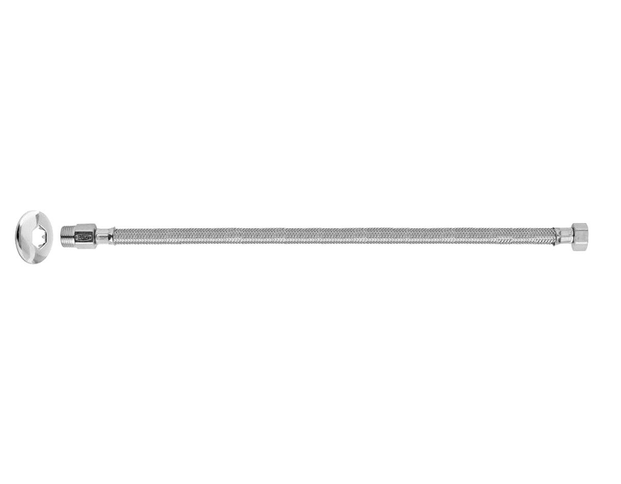 Ligacao Flexivel P/agua 1.20m Mxf 1/2 Inox Blukit 250151