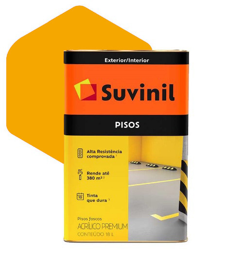 Suvinil Acrilico Piso Fosco 18l Amarelo