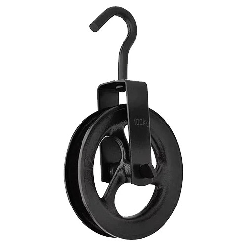 Roldana de Ferro 10cm C/gancho Paraboni 23160