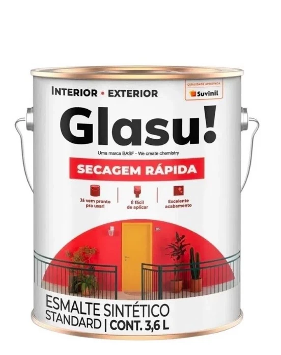 Suvinil Glasu Esm Secagem Rapida Fosco 3.6lt Branco