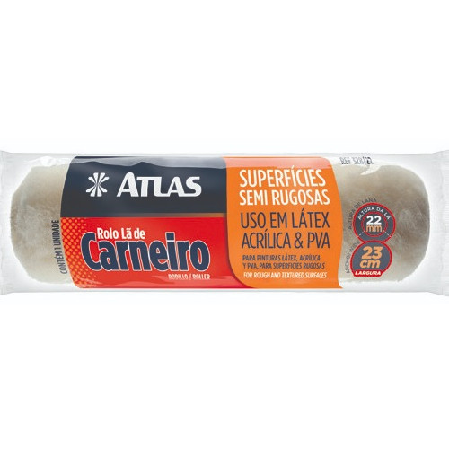 Rolo Atlas La de Carneiro 23cm Ref 328/22