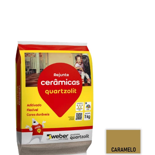 Rejunte Flexivel 1kg Quartzolit Caramelo