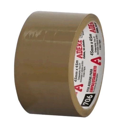 Fita P/empacotamento Marrom 45mm X40m Adere Ref 706