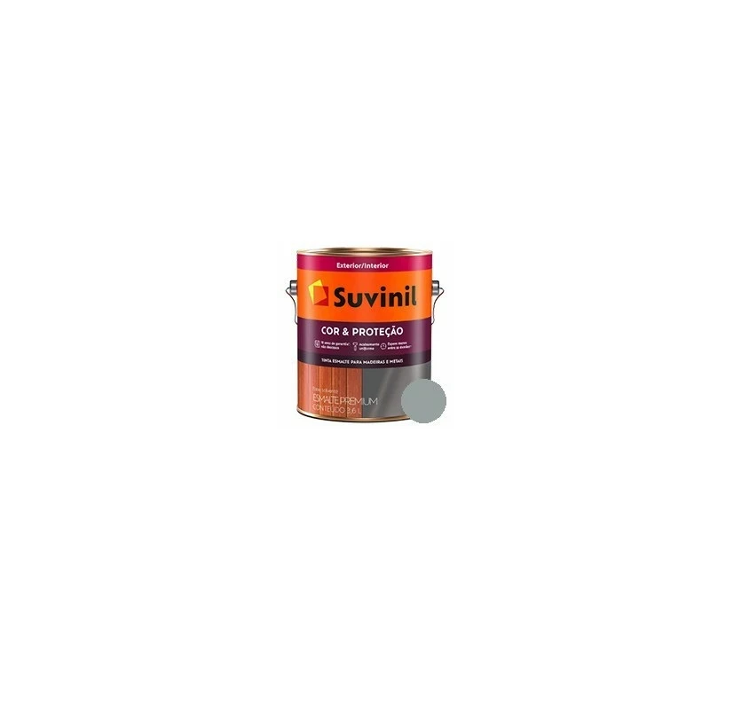 Suvinil Esm Sint Alto Brilho 3.6l Cinza Medio