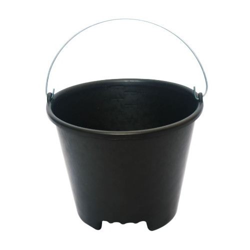 Balde de Plastico P/obra C/01 Cavidade C/alca de Metal 12l Brasipla