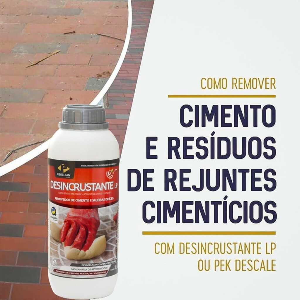 Desincrustante Lp - 1 Litro - Pìsoclean