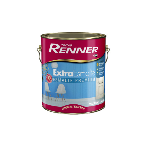 Tinta Extra Esmalte 1182  Branco Gelo 3,6 Litros - Renner