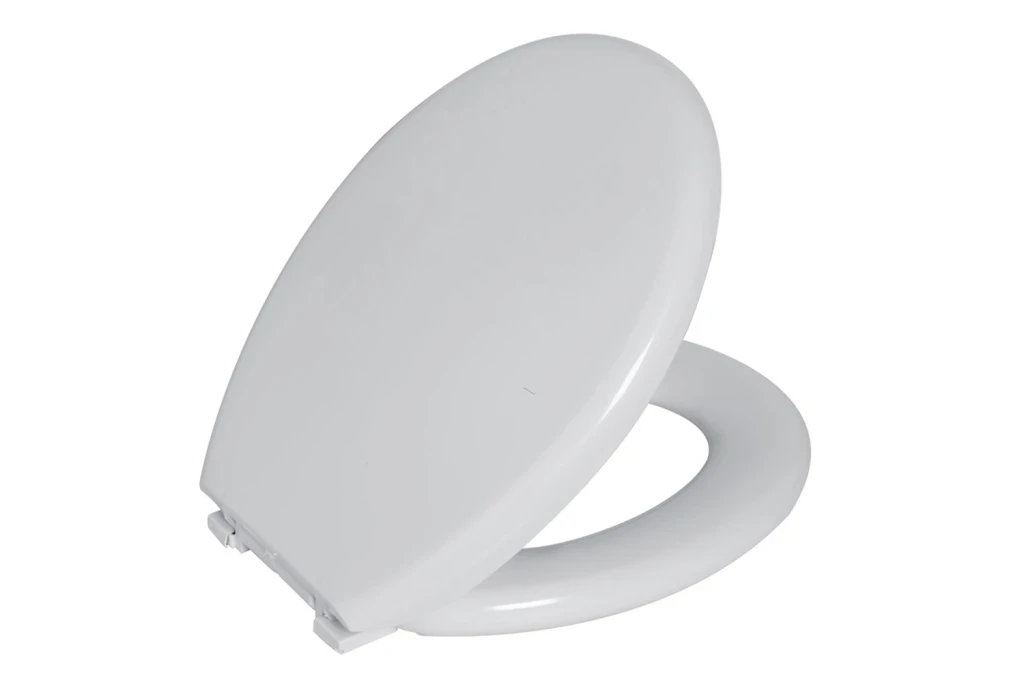 Assento Sanitário Oval em Polietileno Almofadado Branco