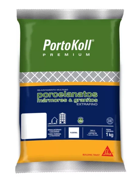 Rejunte Extrafino Premium Cinza ártico Portokoll 1 Kg