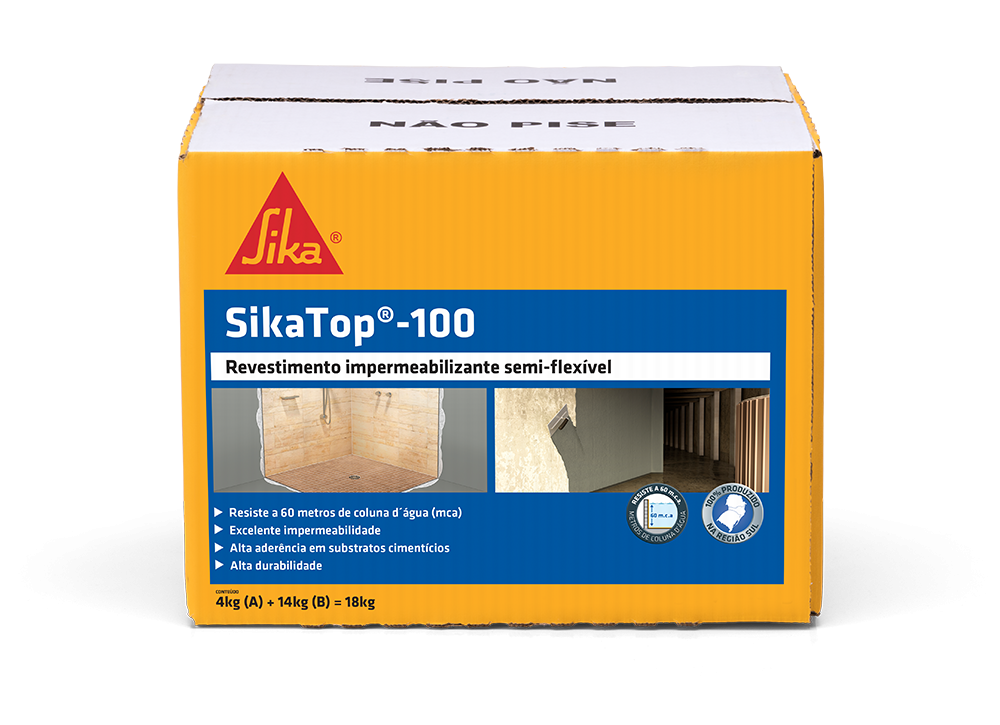 Sika Impermeabiliza Tijolos Baldrames Top 100 18kg