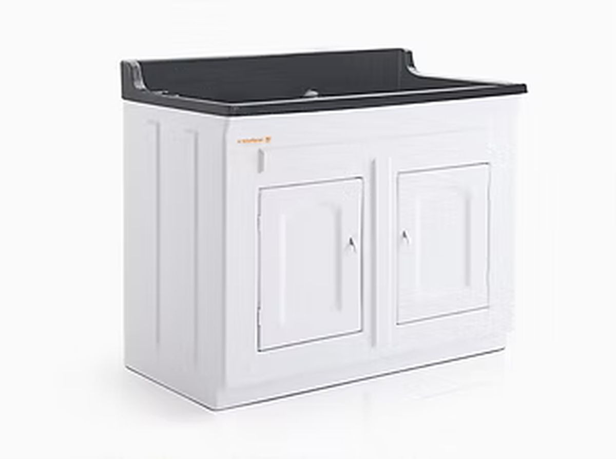 Tanque de Lavar 120lt Duplo Branco/preto 016 - Stylo