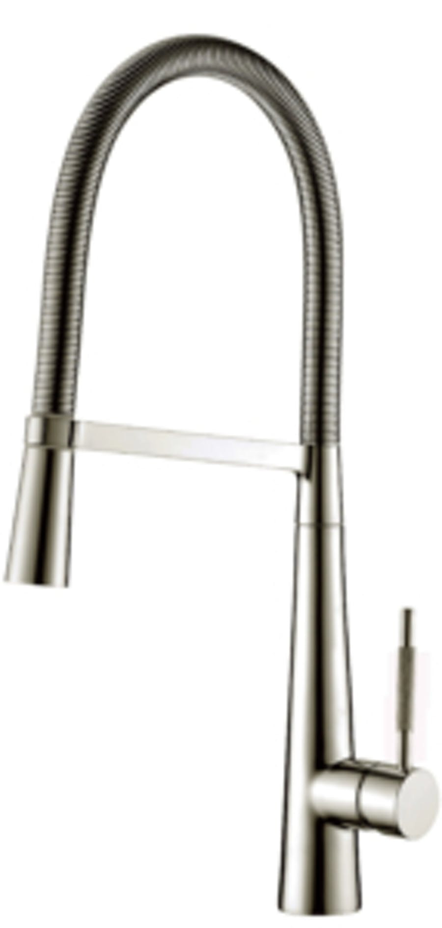 Lexxa Torneira Misturador Monocomando de Mesa para Cozinha com Bica Removivel Aço Escovado - Lx6008nb