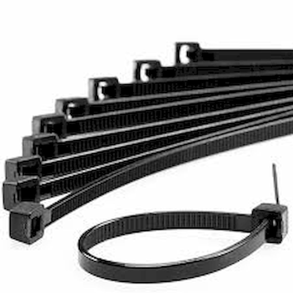 Abraçadeira Nylon 100x2.5mm Preta 100 Peças