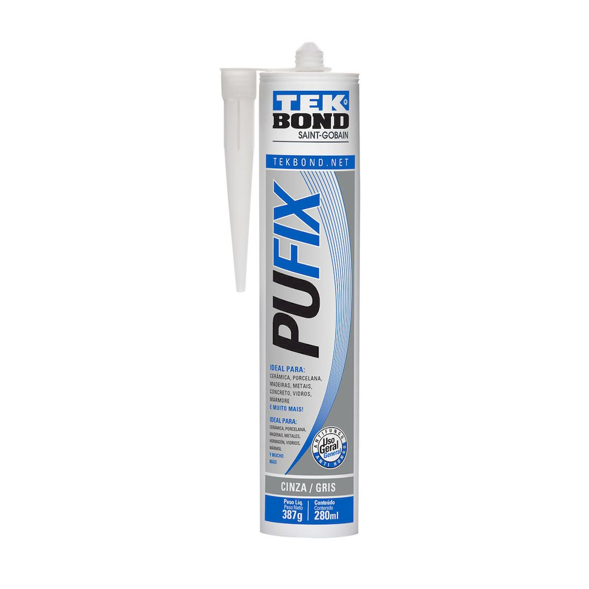 Adesivo Pu40 Cinza 280ml/387gr - Tekbond