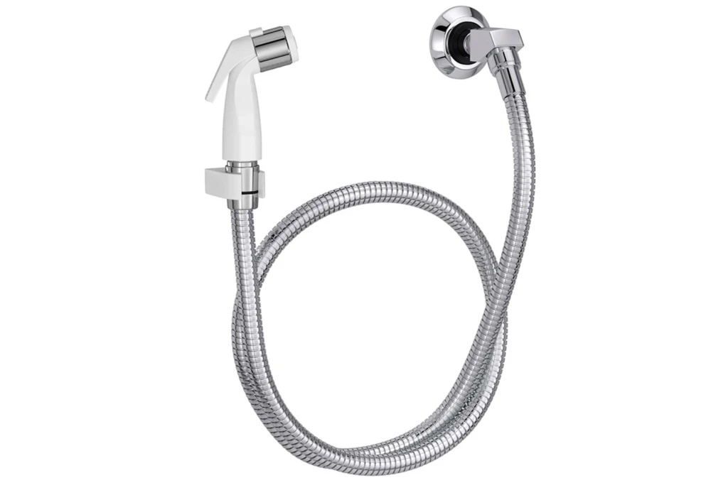 Ducha Higiênica Sem Registro Universal Branca e Cromada