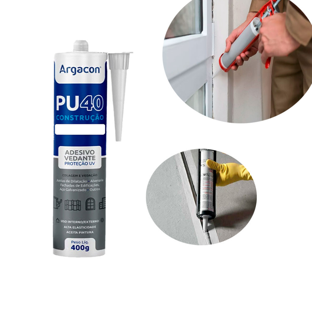 Adesivo Pu Branco 400g - Argacon