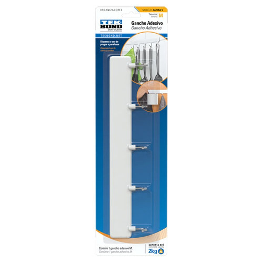Gancho de Plástico Zafira 2000g - Tekbond