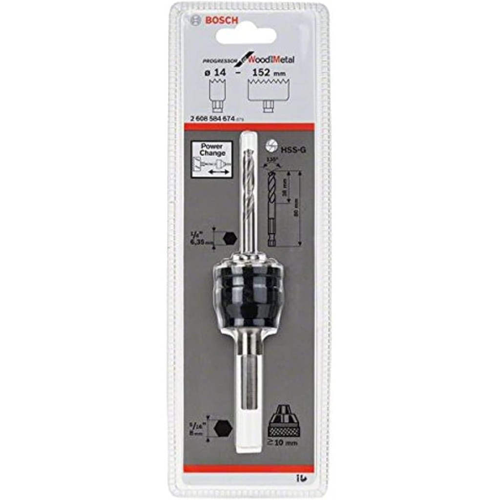Adaptador Power Change Encaixe para Serra Copo - 2608584674 - Bosch - Adaptador Power Change Encaixe para Serra Copo - 2608584674 - Bosch
