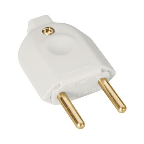 Plug Macho 10a 2p Br/pt