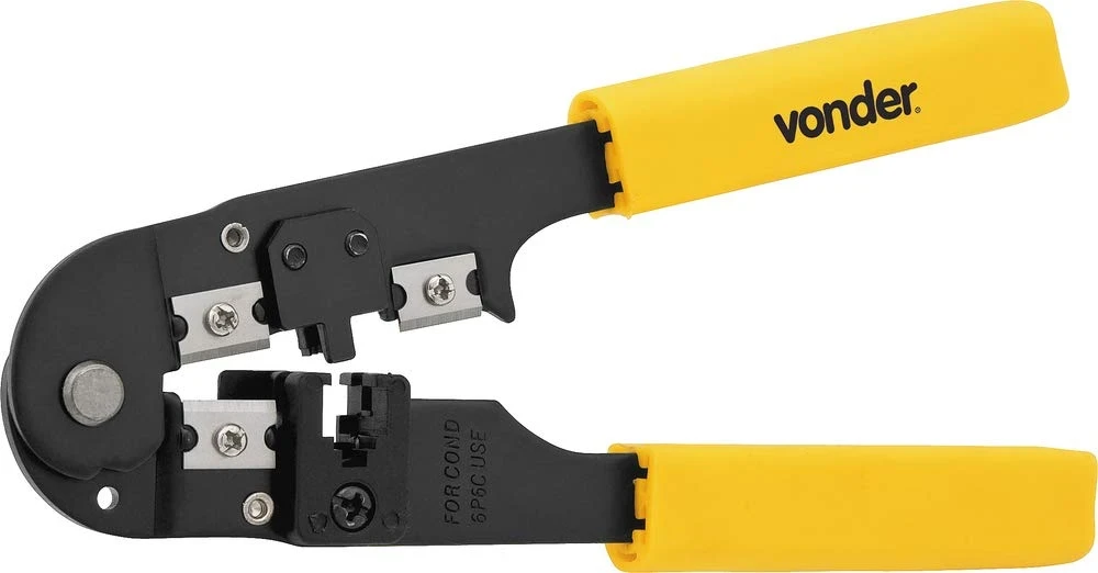 Alicate Crimpadir Alicate para Crimpar Rj 11/6 Pinos Vonder