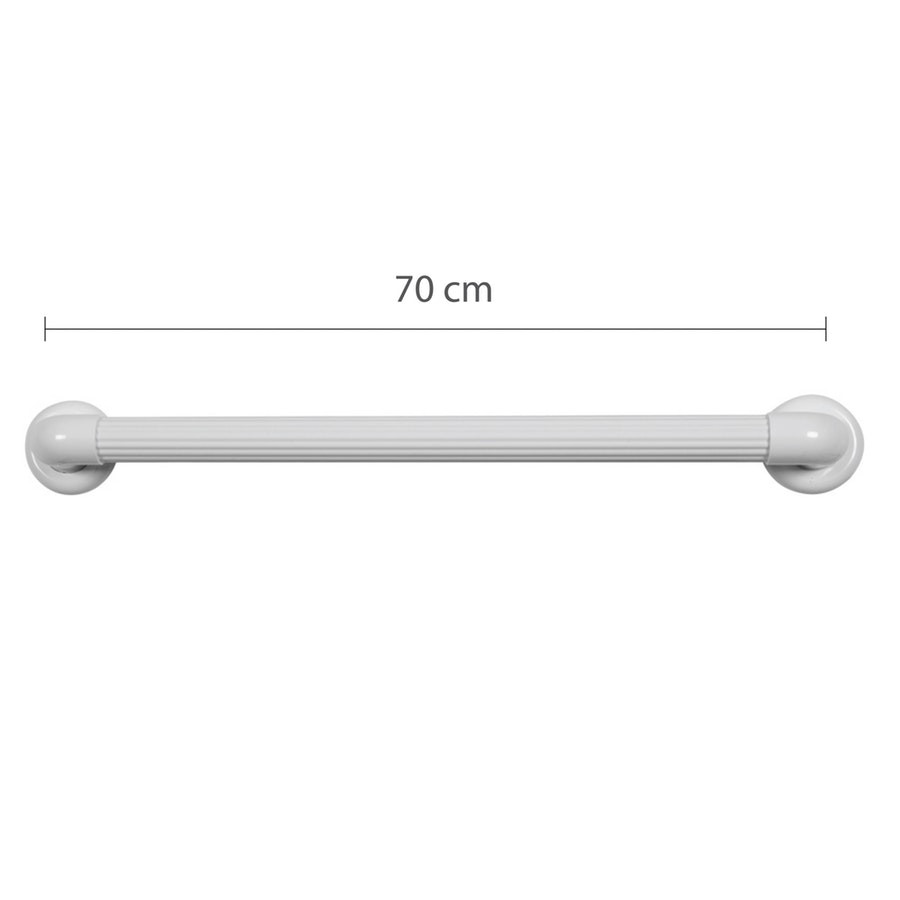 Barra de Apoio Plástica Branca 70cm ø36mm
