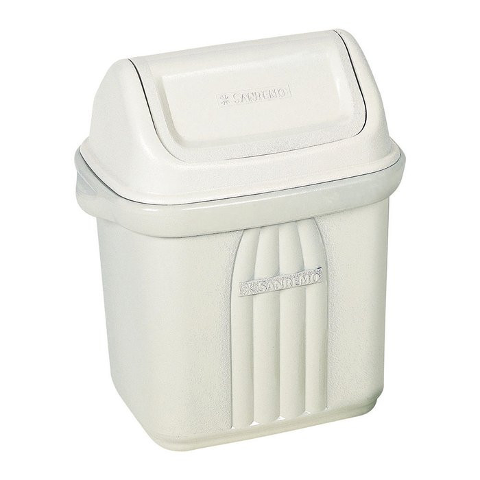 Lixeira Plastica P/ Pia 6,5l Tampa Basc Sanremo