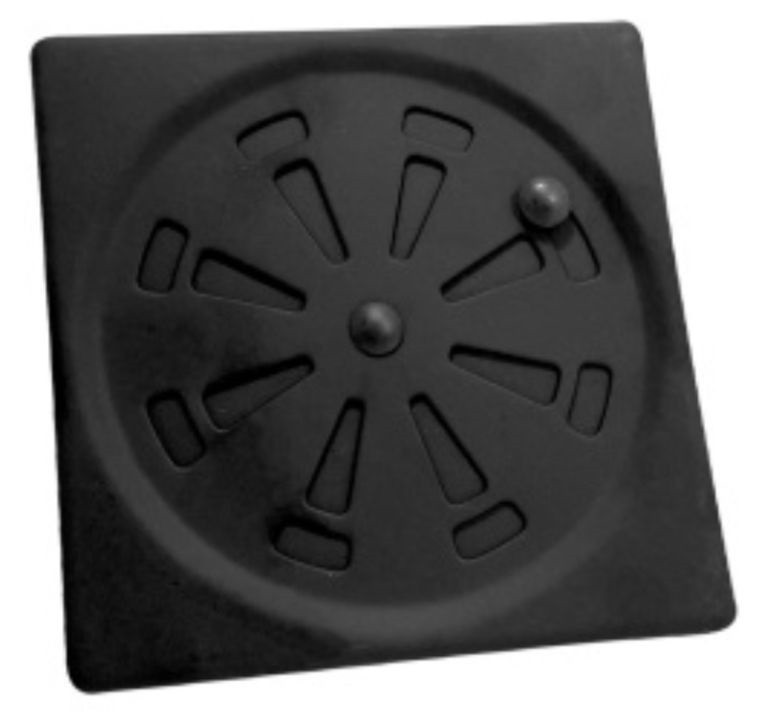 Grelha Quadrada 15 X 15 C/ Fecho Preta Flux