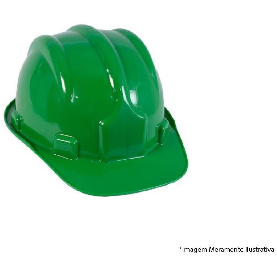 Capacete Segurança Aba Frontal Verde - Plastcor