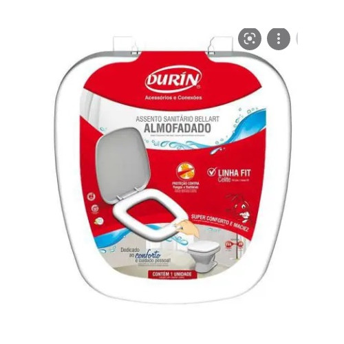 Assento Almofadado Durin  Fit Branco