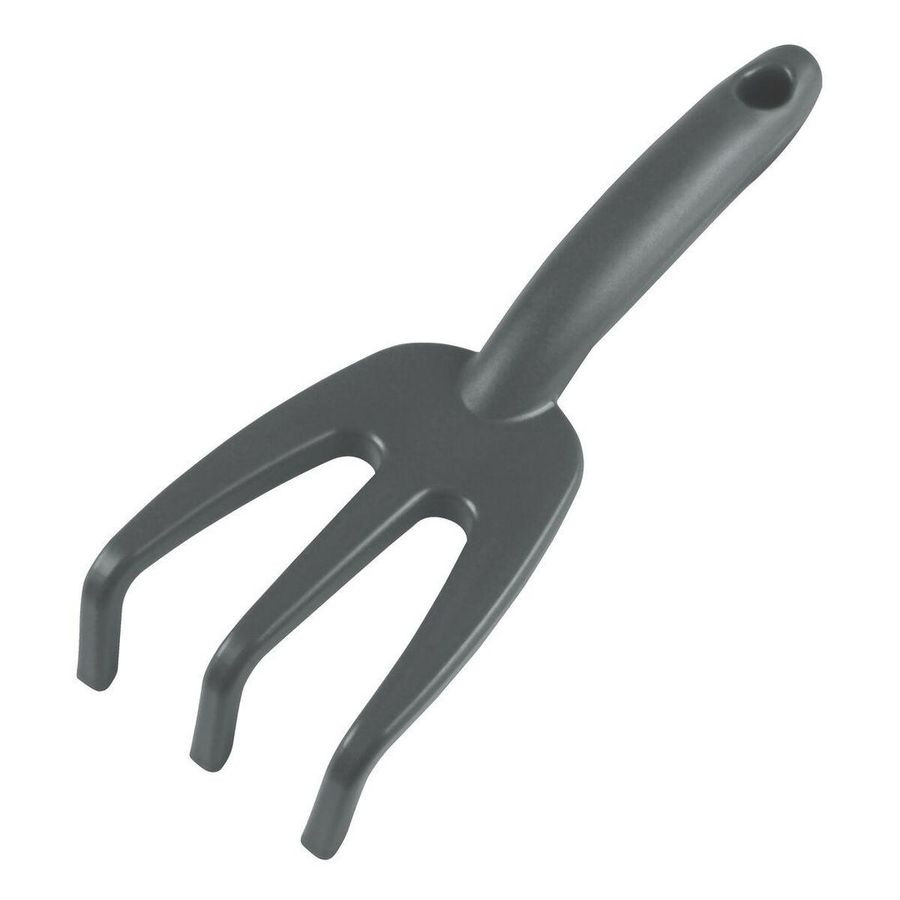 Ancinho com 3 Dentes para Jardinagem em Plástico Grafite - Tramontina
