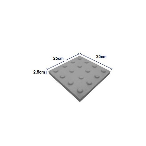 Laje Tatil 25 X 25 Alerta (bolinha) Natural Concreto