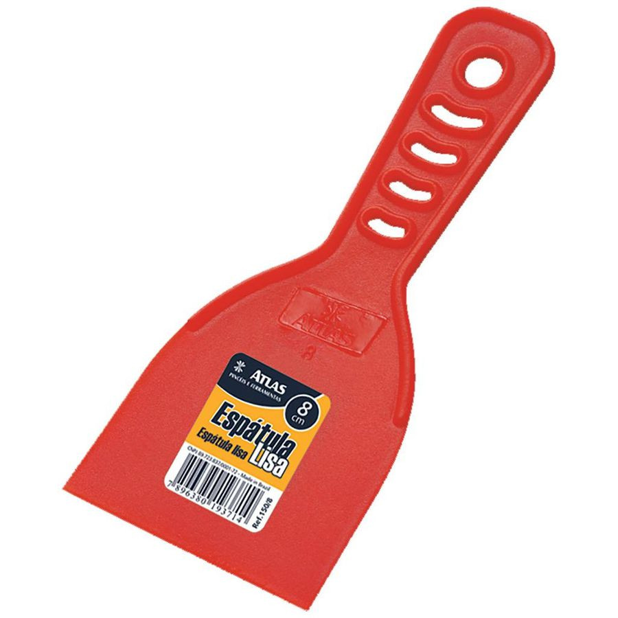 Espátula Atlas Plástica Lisa 08cm 150/08 com 12 Peças - Atlas