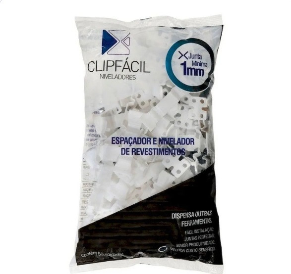 Clips Facil 1,0mm - Pacote 50 Peças (promoção)