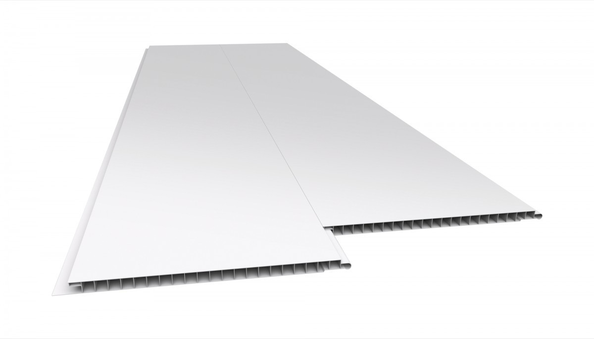 Forro Pvc Sob Enc. 20cm X 10mm Liso Branco Junta Seca Plasbil