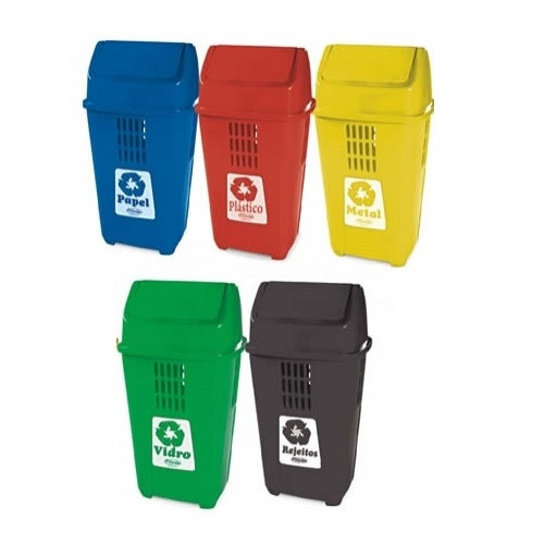 Lixeira Seletiva 50l Cores