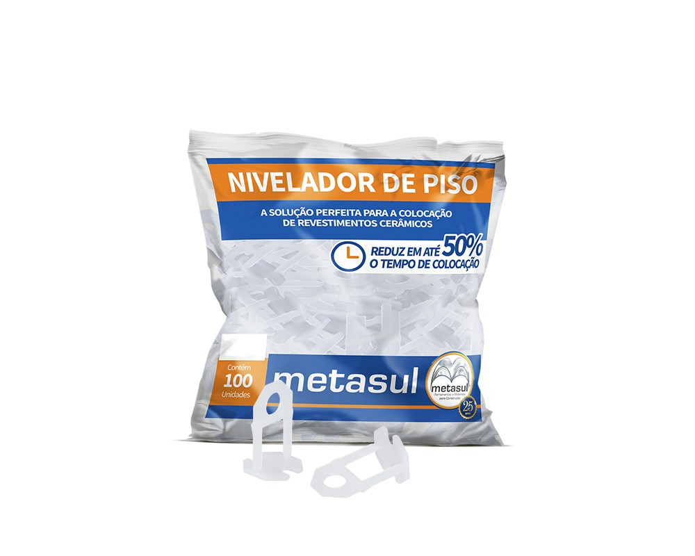Clips Metasul 1,0mm Grande  - Pacote 50 Peças (ultima Remessa)